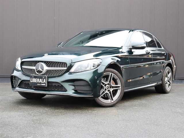 メルセデス・ベンツ Ｃ２２０ｄ アバンギャルド　AMGライン 静岡県 2019(令1)年 5.8万km エメラルドグリーン 黒革シート /ACC /シートヒーター /アクティブブレーキアシスト /レーンキープ /フルセグTV /Bluetooth /ETC /バックカメラ /BSM /パワーシート