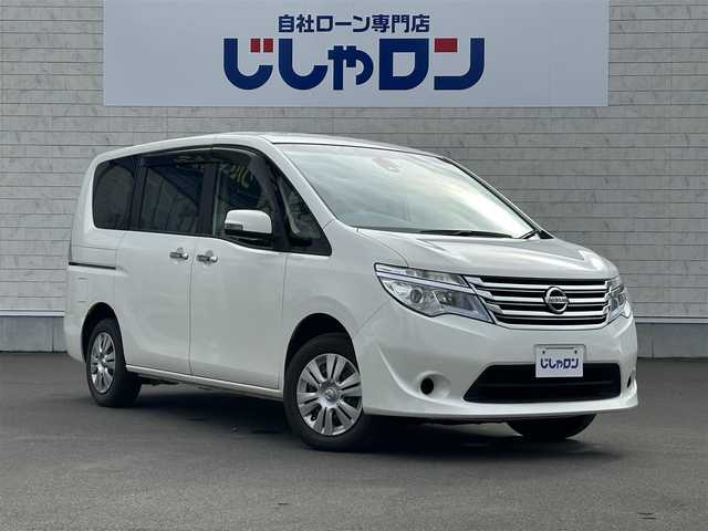 日産 セレナ 20X 道北・旭川 2014(平26)年 7.5万km ブリリアントホワイトパール (株)IDOMが運営する【じしゃロン旭川店】の自社ローン専用車両になります。こちらは現金またはオートローンご利用時の価格です。自社ローンご希望の方は別途その旨お申付け下さい/　/・社外ナビ（CD/DVD/SD/BT/フルセグ）/・バックカメラ/・ETC/・片側パワースライドドア/・クルーズコントロール/・レーダーブレーキ/・社外ドライブレコーダー/・スマートキー2個/・社外AWスタッドレス積込 195/65R15