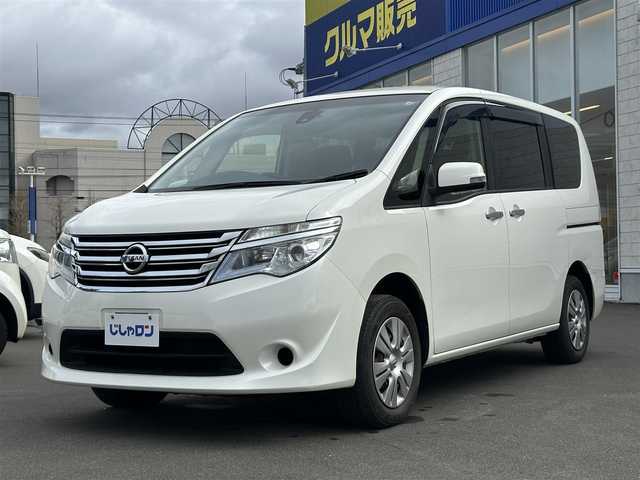 日産 セレナ 20X 道北・旭川 2014(平26)年 7.5万km ブリリアントホワイトパール (株)IDOMが運営する【じしゃロン旭川店】の自社ローン専用車両になります。こちらは現金またはオートローンご利用時の価格です。自社ローンご希望の方は別途その旨お申付け下さい/　/・社外ナビ（CD/DVD/SD/BT/フルセグ）/・バックカメラ/・ETC/・片側パワースライドドア/・クルーズコントロール/・レーダーブレーキ/・社外ドライブレコーダー/・スマートキー2個/・社外AWスタッドレス積込 195/65R15