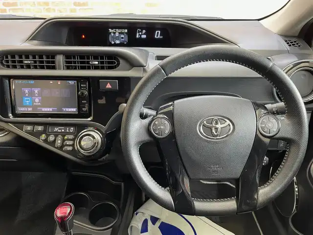 トヨタ アクア G G’s 岩手県 2015(平27)年 5.9万km スーパーレッドⅤ 専用チューニングサスペンション/専用スポーツシート/クルーズコントロール/横滑り防止装置/アイドリングストップ/車両接近通報装置/オートエアコン/純正ナビ/（CD/DVD/フルセグ/SD/Bluetooth）/ステアリングスイッチ/TVキャンセラー/バックカメラ/ドライブレコーダー/ETC/オートライト/LEDヘッドランプ/フォグランプ/純正17インチアルミホイール