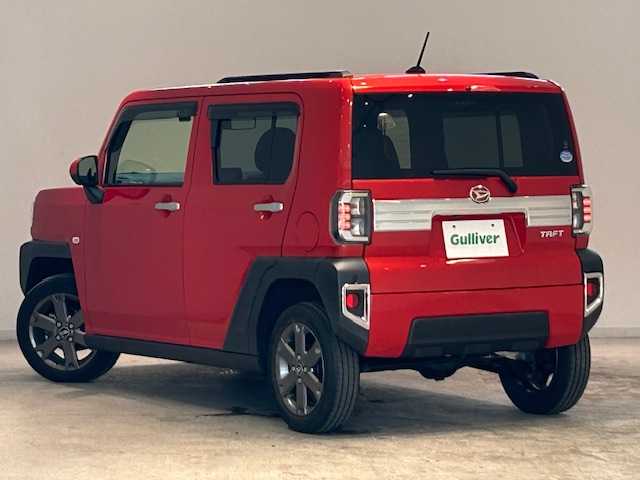 ダイハツ タフト G ターボ 宮城県 2020(令2)年 5.8万km コンパーノレッド 4WD/ターボ/ガラスルーフ/衝突回避支援/アダプティブクルーズコントロール/レーンキープコントロール/前後コーナーセンサー/先行者発進お知らせ機能/標識認識機能/トラクションコントロール/ブレーキホールド/SDナビ/パノラマモニター/バックカメラ/フルセグTV/Bluetooth、CD、DVD/ルーフレール/シートヒーター/LEDヘッドライト/フォグランプ/オートライト/純正アルミホイール/純正フロアマット/純正ドライブレコーダー/ETC/プッシュスタート