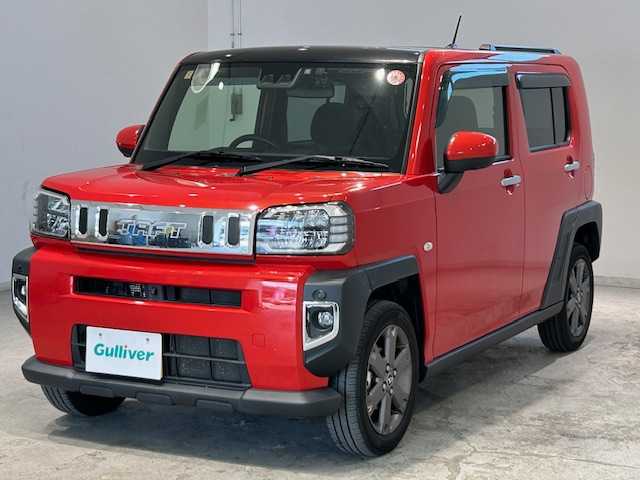 ダイハツ タフト G ターボ 宮城県 2020(令2)年 5.8万km コンパーノレッド 4WD/ターボ/ガラスルーフ/衝突回避支援/アダプティブクルーズコントロール/レーンキープコントロール/前後コーナーセンサー/先行者発進お知らせ機能/標識認識機能/トラクションコントロール/ブレーキホールド/SDナビ/パノラマモニター/バックカメラ/フルセグTV/Bluetooth、CD、DVD/ルーフレール/シートヒーター/LEDヘッドライト/フォグランプ/オートライト/純正アルミホイール/純正フロアマット/純正ドライブレコーダー/ETC/プッシュスタート