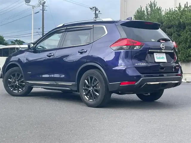 日産 エクストレイル ハイブリッド 20Xi レザーエディション 島根県 2020(令2)年 8.1万km アズライトブルー ワンオーナー/純正１０インチSDナビ/フルセグTV/DVD/Blu-ray再生可能/AUX・Bluetooth/プロパイロット/全周囲/バックカメラ/前方ドライブレコーダー/前後コーナーセンサー/衝突被害軽減システム/レーンキープアシスト/パートタイム4WD/前席パワーシート/全席温度調節付きシートヒーター/パワーバックドア/ミラーヒーター/デジタルインナーミラー/デュアルオートエアコン/純正１７インチアルミホイール/純正フロアマット/純正ＬＥＤヘッドライト