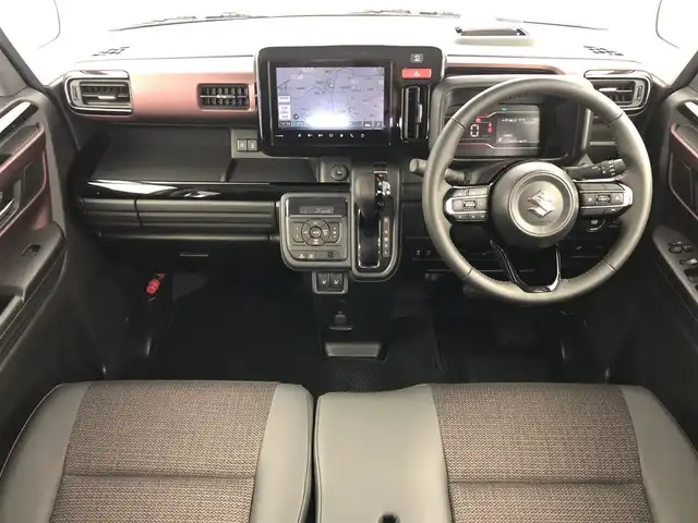 スズキ スペーシア カスタム HYBRID XS 愛知県 2024(令6)年 0.4万km ピュアホワイトP スズキセーフティサポート/　　・デュアルセンサーブレーキサポート/　　・車線維持支援機能/　　・車線逸脱抑制機能　　/　　・ふらつき警報機能/　　・アダプティブクルーズコントロール/　　・ハイビームアシスト/　　・全方位モニター/　　・ヘッドアップディスプレイ/メーカーオプション9インチナビ/　　・BT/フルセグ/革巻きステアリング/ステアリングリモコン/ステアリングヒーター/ハーフレザーシート/シートヒーター（前席）/シートバックテーブル/両側パワースライドドア/純正LEDヘッドライト/フォグランプ/純正15インチアルミホイール/取扱説明書/保証書