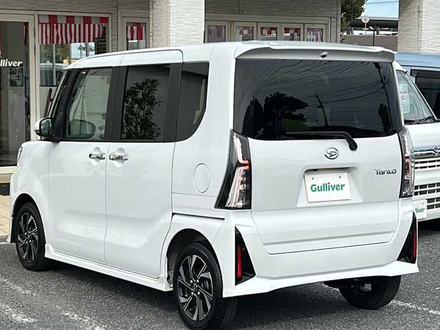 ダイハツ タント カスタム X 千葉県 2023(令5)年 0.9万km シャイニングホワイトパール ナビＮＭＺＫ－Ｗ７３Ｄ ＥＴＣ ドラレコ　Ｂｔ ＤＶＤ フルセグTV ブレーキホールド 電子パーキング シートヒーター ＬＥＤライト オートライト 14インチAW コーナーセンサー 両側パワースライド