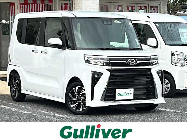 ダイハツ タント カスタム X 千葉県 2023(令5)年 0.9万km シャイニングホワイトパール ナビＮＭＺＫ－Ｗ７３Ｄ ＥＴＣ ドラレコ　Ｂｔ ＤＶＤ フルセグTV ブレーキホールド 電子パーキング シートヒーター ＬＥＤライト オートライト 14インチAW コーナーセンサー 両側パワースライド