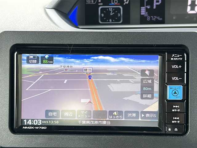 ダイハツ タント カスタム X 千葉県 2023(令5)年 0.9万km シャイニングホワイトパール ナビＮＭＺＫ－Ｗ７３Ｄ ＥＴＣ ドラレコ　Ｂｔ ＤＶＤ フルセグTV ブレーキホールド 電子パーキング シートヒーター ＬＥＤライト オートライト 14インチAW コーナーセンサー 両側パワースライド