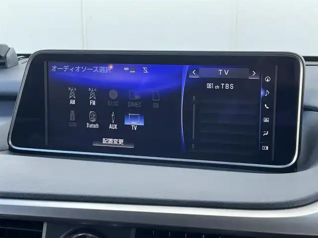 レクサス ＲＸ 450h Fスポーツ 東京都 2019(平31)年 4.8万km ホワイトノーヴァガラスフレーク 純正ナビ/DTV/赤レザー/全周囲カメラ/レクサスセーフティプラス/三眼LEDヘッドライト/パワーバックドア/HUD/ETC/シートヒーター/シートエアコン/スマートキー/衝突軽減/BSM