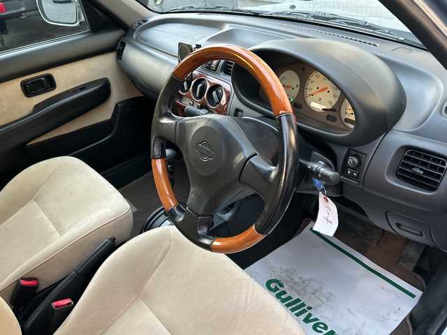 日産 マーチ ボレロ 埼玉県 2000(平12)年 1.8万km ストームグレー ドラレコ前 /積込スタッドレスタイヤ４本/ハロゲンライト　/ドアバイザー　/電動格納ミラー　/Carrozzeriaオーディオ/(CD/USB/Bluetooth)/スペアキー1本