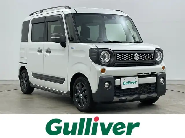 スズキ スペーシア ギア HYBRID XZ 岡山県 2022(令4)年 3.7万km ピュアホワイトP 純正8インチナビ(CN-RZ875)/【AM/FM/DVD/CD/BT/フルセグ】/デュアルレーダーブレーキサポート/レーンキープアシスト/全方位モニター/両側パワースライドドア/シートヒーター/スマートキー×２/社外ドライブレコーダー(前後)/純正フロアマット/純正アルミホイール/リアサンシェード/リアサーキュレーター/オートハイビーム/オートライト/ＬＥＤヘッドライト/ビルトインＥＴＣ/ステアリングスイッチ