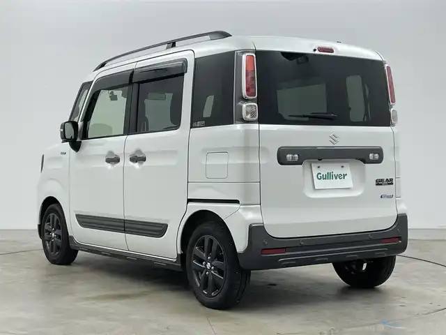 スズキ スペーシア ギア HYBRID XZ 岡山県 2022(令4)年 3.7万km ピュアホワイトP 純正8インチナビ(CN-RZ875)/【AM/FM/DVD/CD/BT/フルセグ】/デュアルレーダーブレーキサポート/レーンキープアシスト/全方位モニター/両側パワースライドドア/シートヒーター/スマートキー×２/社外ドライブレコーダー(前後)/純正フロアマット/純正アルミホイール/リアサンシェード/リアサーキュレーター/オートハイビーム/オートライト/ＬＥＤヘッドライト/ビルトインＥＴＣ/ステアリングスイッチ