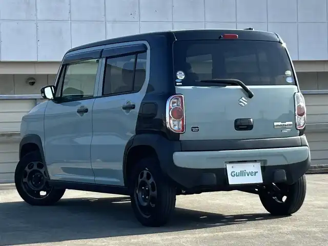 スズキ ハスラー タフワイルド 静岡県 2019(平31)年 7万km オフブルーメタリック/ブラック 2トーン 社外7インチナビ/FM/AM/CD/DVD/Bluetooth/SD/USB/アイドリングストップ/プッシュスタート/スマートキー/ETC/ベンチシート/ハーフレザーシート/前席シートヒーター/オートライト/レーンキープアシスト/横滑り防止システム/衝突軽減システム/純正15AW