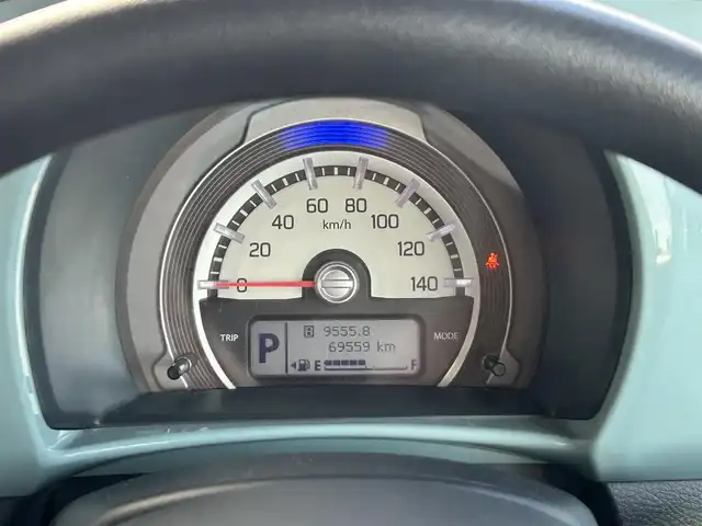 スズキ ハスラー タフワイルド 静岡県 2019(平31)年 7万km オフブルーメタリック/ブラック 2トーン 社外7インチナビ/FM/AM/CD/DVD/Bluetooth/SD/USB/アイドリングストップ/プッシュスタート/スマートキー/ETC/ベンチシート/ハーフレザーシート/前席シートヒーター/オートライト/レーンキープアシスト/横滑り防止システム/衝突軽減システム/純正15AW