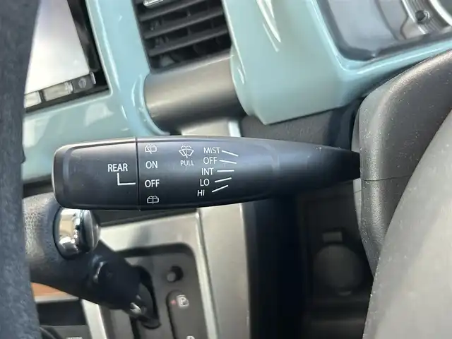 スズキ ハスラー タフワイルド 静岡県 2019(平31)年 7万km オフブルーメタリック/ブラック 2トーン 社外7インチナビ/FM/AM/CD/DVD/Bluetooth/SD/USB/アイドリングストップ/プッシュスタート/スマートキー/ETC/ベンチシート/ハーフレザーシート/前席シートヒーター/オートライト/レーンキープアシスト/横滑り防止システム/衝突軽減システム/純正15AW