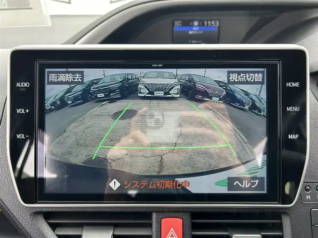 トヨタ ヴォクシー ZS 煌Ⅱ 愛知県 2019(令1)年 5.6万km ブラッキッシュアゲハガラスフレーク 純正１０インチナビ　/(Bluetooth/フルセグTV/CD・DVD再生）/衝突軽減ブレーキ　/両側電動スライドドア　/三眼ＬＥＤヘッドライト　/ビルトインＥＴＣ　/バックカメラ　/ドライブレコーダー　/クルーズコントロール　/オートハイビーム/レーンアシスト　/コーナーセンサー　