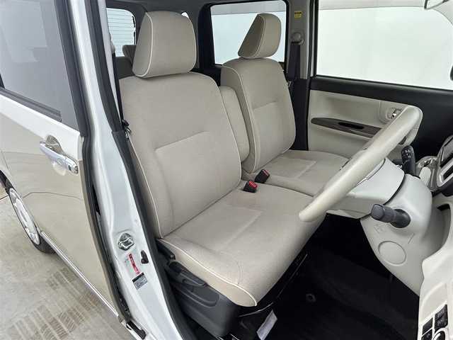 ダイハツ ムーヴ キャンバス G メイクアップ SA Ⅲ 千葉県 2018(平30)年 5.2万km パールホワイトⅢ/ナチュラルベージュマイカメタリック 2トーン スマートアシストIII/　・衝突回避支援ブレーキ機能/　・衝突警報機能/　・車線逸脱警報機能/　・誤発進抑制制御機能/　・オートハイビーム/純正メモリナビ/　　DVD/BT/フルセグTV/両側パワースライドドア/LEDオートライト/フォグランプ/コーナーセンサー/アイドリングストップ/スマートキー/ETC