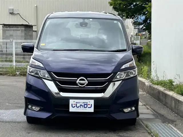日産 セレナ ハイウェイスター Vセレクション 福島県 2018(平30)年 10.1万km アズライトブルー (株)IDOMが運営する【じしゃロン福島店】の自社ローン専用車両になります。こちらは現金またはオートローンご利用時の価格です。自社ローンご希望の方は別途その旨お申付け下さい/純正ナビ/フルセグＴＶ/ステアリングリモコン/両側パワースライドドア/クルーズコントロール/パーキングアシスト/ドアバイザー/ＥＴＣ/ドライブレコーダー/コーナーセンサー/フリップダウンモニター/革巻きステアリング
