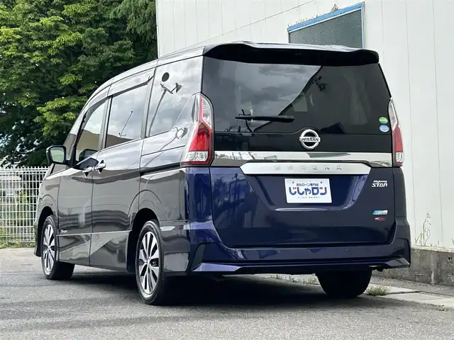 日産 セレナ ハイウェイスター Vセレクション 福島県 2018(平30)年 10.1万km アズライトブルー (株)IDOMが運営する【じしゃロン福島店】の自社ローン専用車両になります。こちらは現金またはオートローンご利用時の価格です。自社ローンご希望の方は別途その旨お申付け下さい/純正ナビ/フルセグＴＶ/ステアリングリモコン/両側パワースライドドア/クルーズコントロール/パーキングアシスト/ドアバイザー/ＥＴＣ/ドライブレコーダー/コーナーセンサー/フリップダウンモニター/革巻きステアリング