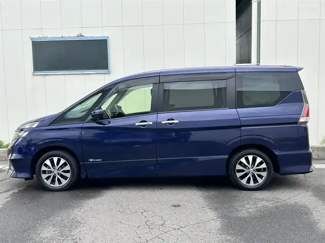 日産 セレナ ハイウェイスター Vセレクション 福島県 2018(平30)年 10.1万km アズライトブルー (株)IDOMが運営する【じしゃロン福島店】の自社ローン専用車両になります。こちらは現金またはオートローンご利用時の価格です。自社ローンご希望の方は別途その旨お申付け下さい/純正ナビ/フルセグＴＶ/ステアリングリモコン/両側パワースライドドア/クルーズコントロール/パーキングアシスト/ドアバイザー/ＥＴＣ/ドライブレコーダー/コーナーセンサー/フリップダウンモニター/革巻きステアリング
