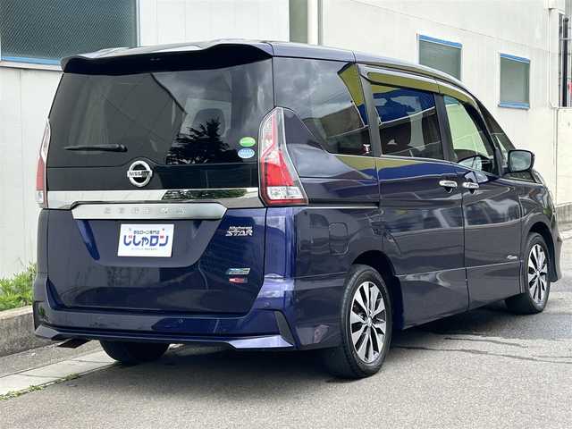 日産 セレナ ハイウェイスター Vセレクション 福島県 2018(平30)年 10.1万km アズライトブルー (株)IDOMが運営する【じしゃロン福島店】の自社ローン専用車両になります。こちらは現金またはオートローンご利用時の価格です。自社ローンご希望の方は別途その旨お申付け下さい/純正ナビ/フルセグＴＶ/ステアリングリモコン/両側パワースライドドア/クルーズコントロール/パーキングアシスト/ドアバイザー/ＥＴＣ/ドライブレコーダー/コーナーセンサー/フリップダウンモニター/革巻きステアリング