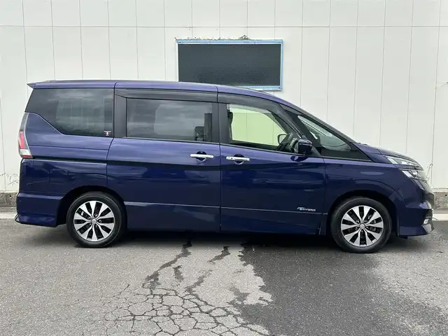 日産 セレナ ハイウェイスター Vセレクション 福島県 2018(平30)年 10.1万km アズライトブルー (株)IDOMが運営する【じしゃロン福島店】の自社ローン専用車両になります。こちらは現金またはオートローンご利用時の価格です。自社ローンご希望の方は別途その旨お申付け下さい/純正ナビ/フルセグＴＶ/ステアリングリモコン/両側パワースライドドア/クルーズコントロール/パーキングアシスト/ドアバイザー/ＥＴＣ/ドライブレコーダー/コーナーセンサー/フリップダウンモニター/革巻きステアリング