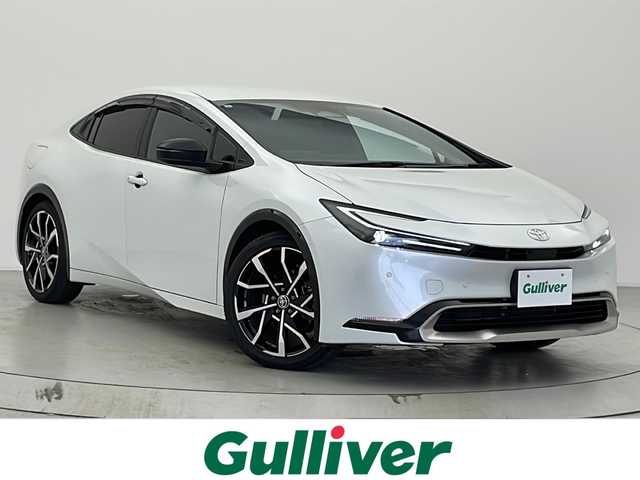 トヨタ プリウス Z 宮城県 2024(令6)年 3.6万km プラチナホワイトパールマイカ 純正ナビ/(FM/AM/フルセグTV/Miracast)/デジタルインナーミラー/トヨタセーフティーセンス/ブラインドスポットモニター/ETC2.0/レザーシート/パワーシート/シートヒーター/エアシート/ステアリングヒーター/プッシュスタート/スマートキー/スペアキー/オートライト/オートマチックハイビーム/SOSスイッチ/純正19インチアルミホイール/社外フロアマット