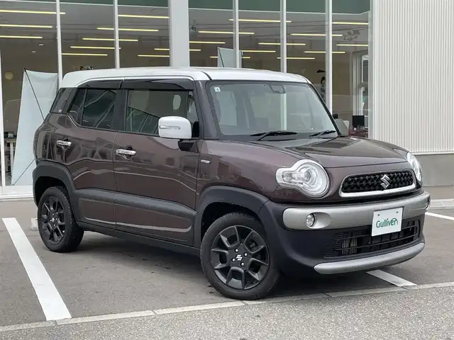 スズキ クロスビー HYBRID MZ 石川県 2018(平30)年 8.9万km クラッシーブラウンメタリック/ホワイト 2トーンルーフ 社外メモリーナビ/純正CD/DVD/フルセグTV/バックカメラ/LEDヘッドライト/衝突軽減ブレーキ/クルーズコントロール/ETC/スマートキー/プッシュスタート/電動ミラー/シートヒーター/純正アルミホイール/ホワイトルーフ