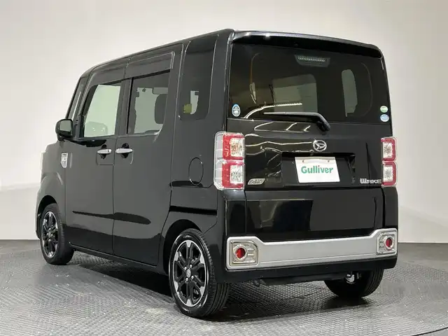 ダイハツ ウェイク G SA 愛媛県 2015(平27)年 8.1万km ブラックマイカメタリック 純正ナビ/(Bluetooth/フルセグ)/バックカメラ/衝突被害軽減ブレーキ/両側電動スライドドア/ETC/アイドリングストップ/スペアキー/保証書/取扱説明書