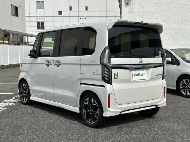 ホンダ Ｎ ＢＯＸ カスタム G L ターボ ホンダセンシング 愛知県 2018(平30)年 1.8万km プラチナホワイトパール ワンオーナー/スマートキー/メモリナビ/フルセグテレビ/バックカメラ/アイドリングストップ/ウィンカーミラー/クルーズコントロール/レーンキープアシストシステム/ステアリングスイッチ/プッシュスタート/両側パワースライドドア/ビルトインETC/純正フォグランプ/保証書/取扱説明書
