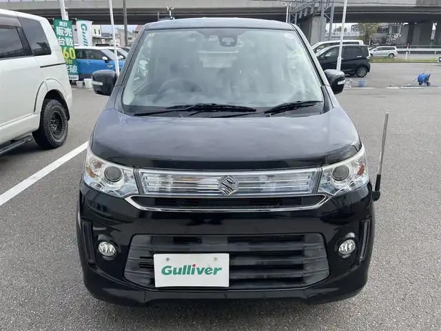 スズキ ワゴンＲ スティングレー X 石川県 2014(平26)年 3.8万km ブルーイッシュブラックパール3 レーダーブレーキ/社外8型メモリーナビ/フルセグTV/アイドリングストップ/LEDヘッドライト/ETC/ドライブレコーダー/純正アルミホイール/スマートキー/プッシュスタート/シートヒーター