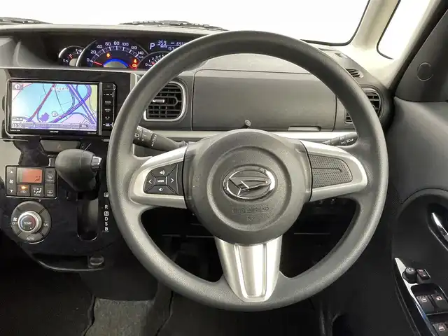 ダイハツ タント カスタム X トップED SAⅡ 熊本県 2016(平28)年 7万km パールホワイトⅢ 社外ナビ（ＢＴ・フルセグ）/バックカメラ　/片側パワースライドドア　/後のみクリアランスソナー　/スマートアシストIII/・衝突軽減ブレーキ/・前後誤発進抑制機能/・先行車発進お知らせ機能/横滑り防止/アイドリングストップ/オートエアコン/社外フロアマット/純正１４インチAW/オートライト/LEDヘッドライト/フォグランプ/スマートキー/プッシュスタート