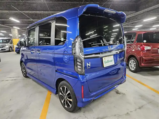 ホンダ Ｎ ＢＯＸ カスタム G L ホンダセンシング 宮崎県 2019(令1)年 6万km ブリリアントスポーティブルーメタリック2トーン 純正ナビ/フルセグTV/片側パワースライドドア/バックカメラ/ビルトインETC/前後ドライブレコーダー/アダプティブクルーズコントロール/ホンダセンシング/・衝突被害軽減ブレーキ/・車線逸脱防止支援システム/・前後誤発進抑制/・標識認識機能/・オートハイビーム/LEDヘッドランプ/ステアリングスイッチ/チップアップ機能付スライドリアシート/純正14インチアルミホイール/スマートキー/プッシュエンジンスタート/禁煙車