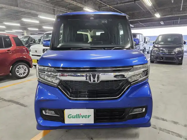 ホンダ Ｎ ＢＯＸ カスタム G L ホンダセンシング 宮崎県 2019(令1)年 6万km ブリリアントスポーティブルーメタリック2トーン 純正ナビ/フルセグTV/片側パワースライドドア/バックカメラ/ビルトインETC/前後ドライブレコーダー/アダプティブクルーズコントロール/ホンダセンシング/・衝突被害軽減ブレーキ/・車線逸脱防止支援システム/・前後誤発進抑制/・標識認識機能/・オートハイビーム/LEDヘッドランプ/ステアリングスイッチ/チップアップ機能付スライドリアシート/純正14インチアルミホイール/スマートキー/プッシュエンジンスタート/禁煙車