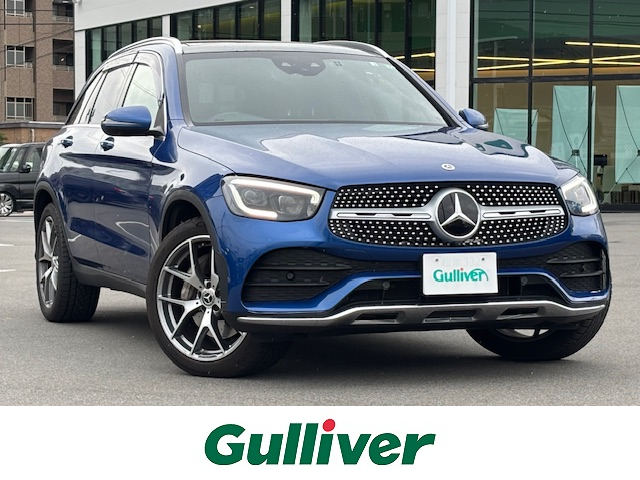 メルセデス・ベンツ ＧＬＣ３００ 4マチック AMGライン 長野県 2022(令4)年 1.9万km 青Ｍ 4WD/純正ナビ/BT/USB/フルセグTV/全周囲カメラ/ETC/純正20インチAW/サンルーフ/レザーシート/D/N席パワーシート/D/N席シートヒーター/D/N席エアーシート/レーダークルーズコントロール/レーンアシスト/前後ドラレコ/パドルシフト/パワーバックドア/ヘッドアップディスプレイ/純正フロアマット/LEDオートライト/コーナーセンサー/衝突軽減システム/ルーフレール/ステアリングスイッチ/アイドリングストップ/プッシュスタート