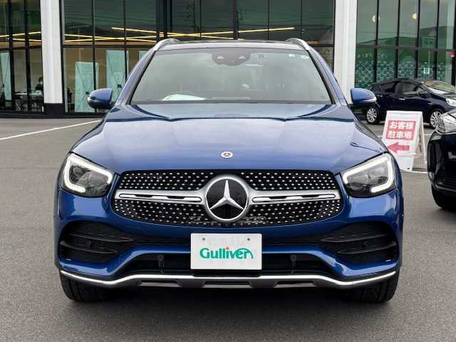 メルセデス・ベンツ ＧＬＣ３００ 4マチック AMGライン 長野県 2022(令4)年 1.9万km 青Ｍ 4WD/純正ナビ/BT/USB/フルセグTV/全周囲カメラ/ETC/純正20インチAW/サンルーフ/レザーシート/D/N席パワーシート/D/N席シートヒーター/D/N席エアーシート/レーダークルーズコントロール/レーンアシスト/前後ドラレコ/パドルシフト/パワーバックドア/ヘッドアップディスプレイ/純正フロアマット/LEDオートライト/コーナーセンサー/衝突軽減システム/ルーフレール/ステアリングスイッチ/アイドリングストップ/プッシュスタート