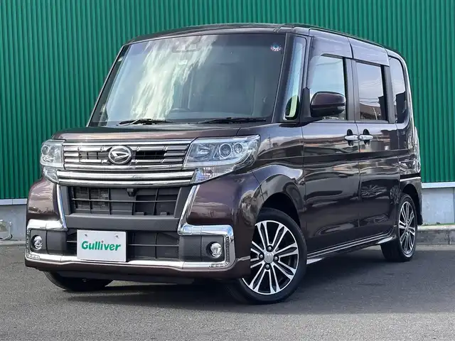 ダイハツ タント カスタムRS トップED LTD SAⅢ 宮城県 2018(平30)年 3.7万km プラムブラウンクリスタルマイカ 地図SD未到着・要確認/純正7インチナビ/(フルセグTV/CD/DVD/SD/BT/USB/HDMI)/アラウンドビューモニター/衝突軽減防止/フリップダウンモニター/ドライブレコーダー/ETC/両側パワースライドドア/シートヒーター(D席)/革巻きステアリング/ステアリングスイッチ/オートエアコン/オートライト/ハイビームアシスト/アイドリングストップ/プッシュスタート＆スマートキー/ウインカー付き電動格納ミラー/LEDヘッドライト/フォグランプ/純正フロアマット/純正15インチAW