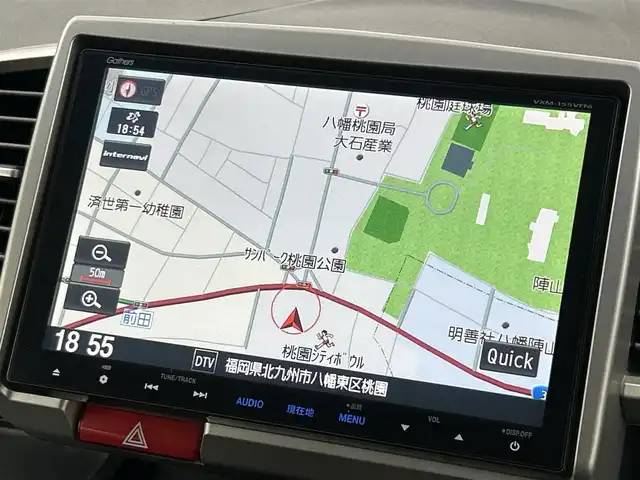 ホンダ フリード ハイブリット ジャストセレクション 福岡県 2014(平26)年 10.3万km プレミアムスパークルブラックパール フリップダウンモニター/純正ナビ/・CD/DVD/BT/フルセグ/バックカメラ/両側パワースライドドア/クルーズコントロール/ETC/ドライブレコーダー/キセノンライト/横滑り防止