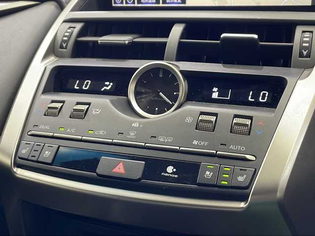 レクサス ＮＸ 300h Fスポーツ 栃木県 2018(平30)年 6.5万km ホワイトノーヴァガラスフレーク 純正10インチナビ/(フルセグ・Bluetooth・SD・USB)/全方位カメラ/バックカメラ/本革シート/レクサスセーフティシステム+/　・衝突軽減システム/　・レーンキープアシストシステム/　・アダプティブクルーズコントロール　/　・オートハイビーム/　・標識認識機能/前後コーナーセンサー/ブラインドスポットモニター/前席シートヒーター/前席エアシート/前席パワーシート/パドルシフト/ステアリングヒーター/前方ドライブレコーダー/ビルトインETC2.0/電動リアゲート/LEDヘッドライト/オートライト/フォグランプ/純正アルミホイール/取扱説明書/保証書