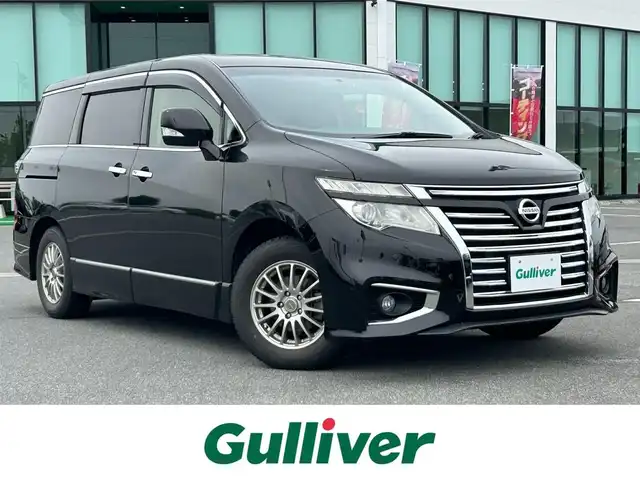 日産 エルグランド 250ハイウェイスター 奈良県 2014(平26)年 7.2万km 黒 フルセグナビ　/ＤＶＤ再生　/前後ドラレコ　/ＥＴＣ　/バックカメラ　/純正フロアマット　/両側パワースライドドア　/ハーフレザーシート　/クルーズコントロール　/スペアキー/タイヤ積み込み（純正１８インチアルミ、ラジアルタイヤ）