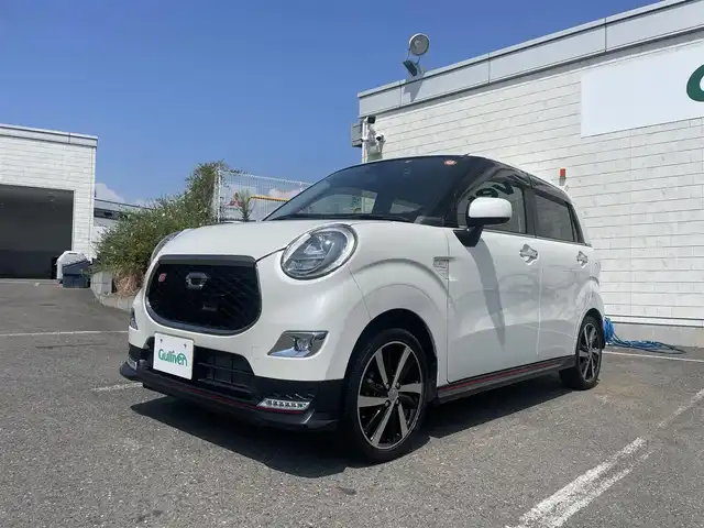 ダイハツ キャスト スポーツ SAⅡ 神奈川県 2016(平28)年 4.6万km パールホワイトⅢ ターボ車/スマートアシストII/・衝突回避支援ブレーキ/・前後誤発進抑制制御機能/・車線逸脱警報機能/社外ナビ（CN-E330D）/・Bluetooth・DTV・CD/LEDオートライト/純正MOMOステアリング/オート格納ドアミラー/フロアマット/ドアバイザー/スマートキーX2/新車時手帳・取説