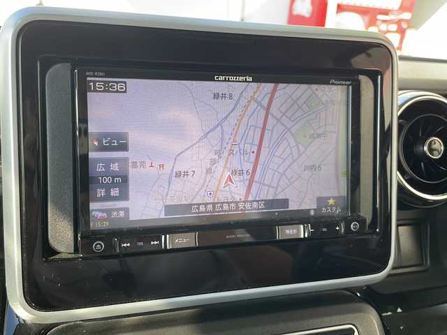 スズキ スペーシア カスタム HYBRID XS 広島県 2018(平30)年 6.9万km ブルーイッシュブラックパール3 レーダーブレーキサポート/社外ナビ/CD/DVD/DTV/Bluetooth/両側パワースライドドア /LEDオートライト/シートヒーター /ハーフレザーシート /アイドリングストップ/純正アルミホイール/フロアマット/純正ドアバイザー/ドライブレコーダー/スマートキー/プッシュスタート