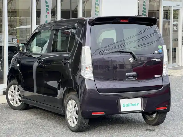 スズキ ワゴンＲ スティングレー X 山口県 2012(平24)年 10.6万km ミステリアスバイオレットパール 社外ナビ＆フルセグTV/　＆バックカメラ/純正フロアマット/純正ドアバイザー/純正HIDヘッドライト/純正フォグランプ/純正14インチアルミ/オートライト/スマートキー/エンジンプッシュスタート/アイドリングストップ