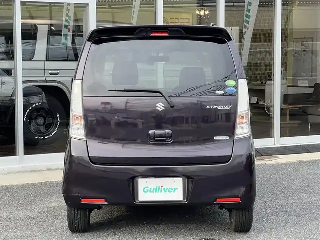 スズキ ワゴンＲ スティングレー X 山口県 2012(平24)年 10.6万km ミステリアスバイオレットパール 社外ナビ＆フルセグTV/　＆バックカメラ/純正フロアマット/純正ドアバイザー/純正HIDヘッドライト/純正フォグランプ/純正14インチアルミ/オートライト/スマートキー/エンジンプッシュスタート/アイドリングストップ