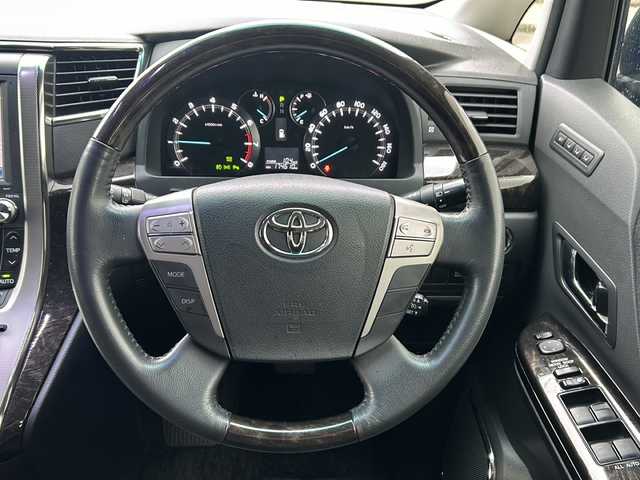 トヨタ ヴェルファイア 2．4Z Gエディション 石川県 2012(平24)年 17.5万km ホワイトパールクリスタルシャイン ワンオーナー/純正HDDナビゲーション/【HDD・CD/DVD・Bluetooth】/・フルセグTV/・バックカメラ/ビルドインETC/コーナーセンサー/クルーズコンtロール/ステアリングスイッチ/純正フリップダウンモニター/前席・2列目パワーシート/・メモリ付きシート/両側パワースライド/ウッドコンビステアリング/LEDライト/・フォグランプ/ローダウン/純正テールランプ車載