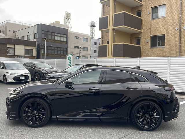 トヨタ クラウン スポーツ Z 広島県 2024(令6)年 0.8万km ブラック /登録時走行距離/　　　　　　　7683キロ/ワンオーナー/パノラマルーフ/純正ナビ/パノラミックビューモニター/地デジ/黒革シート/エアシート/パワーバックドア/モデリスタエアロ/デジタルインナーミラー/置くだけ充電/スペアキー×１/ビルトインETC/新車時整備手帳/　　【保証書】/取扱説明書/