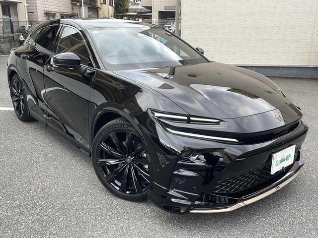 トヨタ クラウン スポーツ Z 広島県 2024(令6)年 0.8万km ブラック /登録時走行距離/　　　　　　　7683キロ/ワンオーナー/パノラマルーフ/純正ナビ/パノラミックビューモニター/地デジ/黒革シート/エアシート/パワーバックドア/モデリスタエアロ/デジタルインナーミラー/置くだけ充電/スペアキー×１/ビルトインETC/新車時整備手帳/　　【保証書】/取扱説明書/