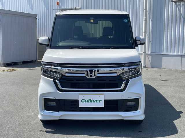 ホンダ Ｎ ＢＯＸ カスタム L ターボ 三重県 2022(令4)年 3.7万km プラチナホワイトパール 社外ナビ　/フルセグTV　/ホンダセンシング　/レーダークルーズ　/レーンアシスト　/シートヒーター　/バックカメラ　/前席シートヒーター　/ステアリングスイッチ　/LEDヘッドライト　/ハーフレザーシート　/スマートキー/プッシュスタート/オートエアコン/両側電動スライドドア/コーナーセンサー/ハーフレザーシート/スマートキープッシュスタート/電動格納ミラー/ヘッドライトレベライザー/オートエアコン