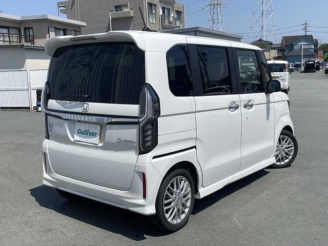 ホンダ Ｎ ＢＯＸ カスタム L ターボ 三重県 2022(令4)年 3.7万km プラチナホワイトパール 社外ナビ　/フルセグTV　/ホンダセンシング　/レーダークルーズ　/レーンアシスト　/シートヒーター　/バックカメラ　/前席シートヒーター　/ステアリングスイッチ　/LEDヘッドライト　/ハーフレザーシート　/スマートキー/プッシュスタート/オートエアコン/両側電動スライドドア/コーナーセンサー/ハーフレザーシート/スマートキープッシュスタート/電動格納ミラー/ヘッドライトレベライザー/オートエアコン