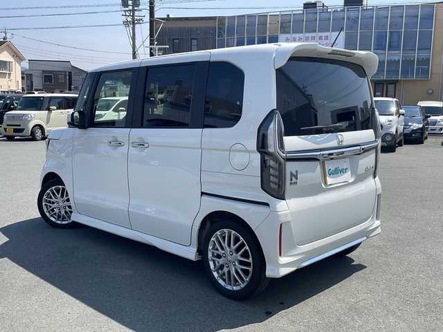 ホンダ Ｎ ＢＯＸ カスタム L ターボ 三重県 2022(令4)年 3.7万km プラチナホワイトパール 社外ナビ　/フルセグTV　/ホンダセンシング　/レーダークルーズ　/レーンアシスト　/シートヒーター　/バックカメラ　/前席シートヒーター　/ステアリングスイッチ　/LEDヘッドライト　/ハーフレザーシート　/スマートキー/プッシュスタート/オートエアコン/両側電動スライドドア/コーナーセンサー/ハーフレザーシート/スマートキープッシュスタート/電動格納ミラー/ヘッドライトレベライザー/オートエアコン