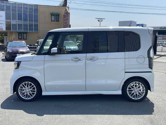 ホンダ Ｎ ＢＯＸ カスタム L ターボ 三重県 2022(令4)年 3.7万km プラチナホワイトパール 社外ナビ　/フルセグTV　/ホンダセンシング　/レーダークルーズ　/レーンアシスト　/シートヒーター　/バックカメラ　/前席シートヒーター　/ステアリングスイッチ　/LEDヘッドライト　/ハーフレザーシート　/スマートキー/プッシュスタート/オートエアコン/両側電動スライドドア/コーナーセンサー/ハーフレザーシート/スマートキープッシュスタート/電動格納ミラー/ヘッドライトレベライザー/オートエアコン